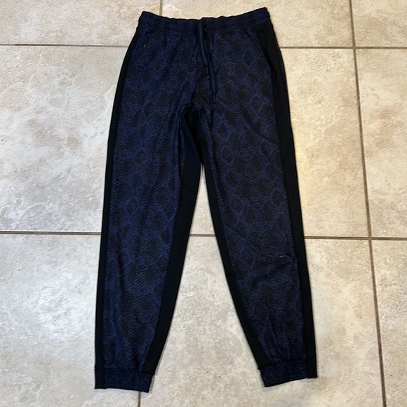 Athleta Brooklyn Joggers Pants Blue Snake 2 - Picture 2 of 8